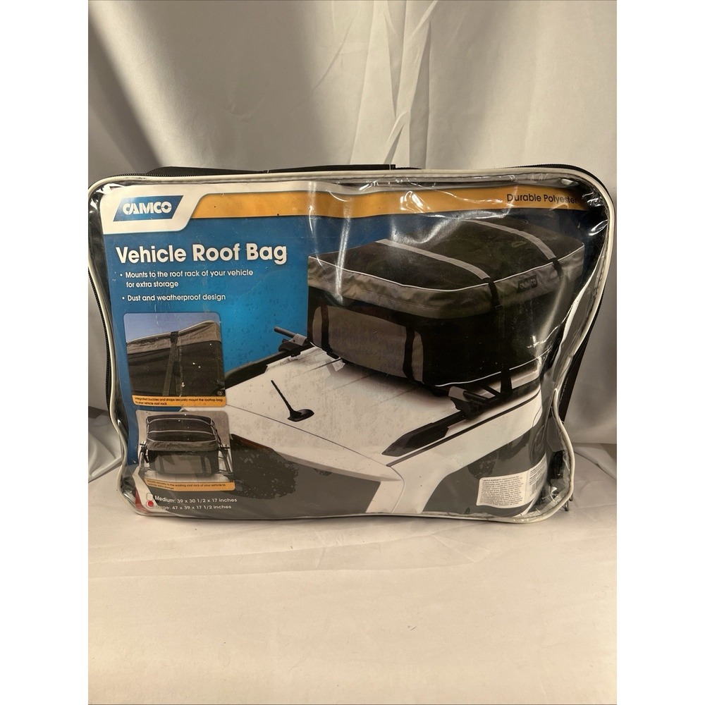 Camco Vehicle Weatherproof Roof Bag Large 47 X 39 X 17.5" NEW IN CASE